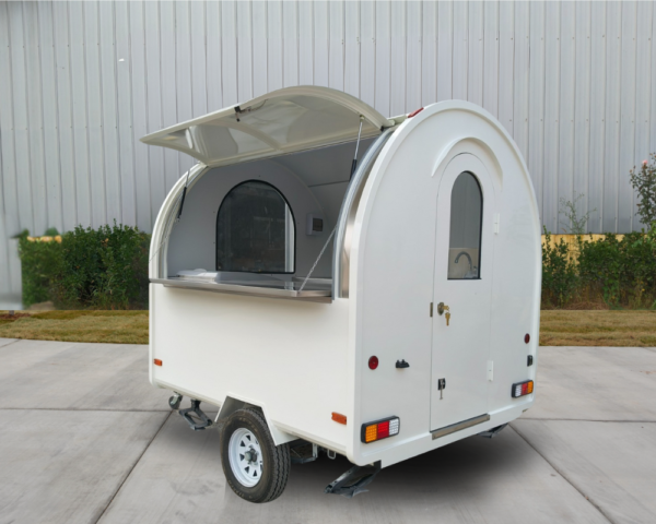 The Summer Breeze (White) - 2.2m Coffee & Ice Cream Food Trailer with Freezer - Image 2